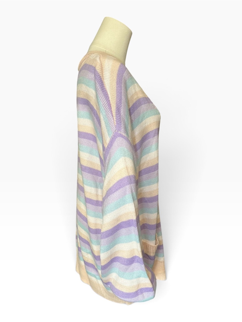 Le Lis Pastel Striped Cardigan - Picture 4 of 9